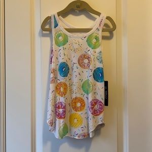 NWT Chaser brand girls donut tank size 8